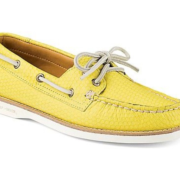 Sperry Shoes - Sperry Gold Cup Embossed Leather Boat Shoe - SEO